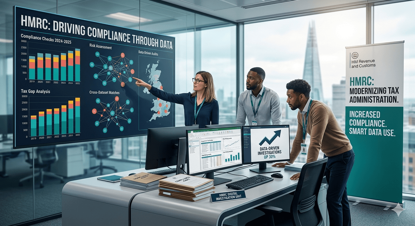 HMRC is investing heavily in digital compliance systems and data analytics to identify underreported income, tax discrepancies, and non-compliance more efficiently. Businesses and individuals are facing increased scrutiny across VAT, Corporation Tax, self-assessment, CIS, and cryptocurrency reporting. Accurate financial records and proactive accounting support are now more important than ever.